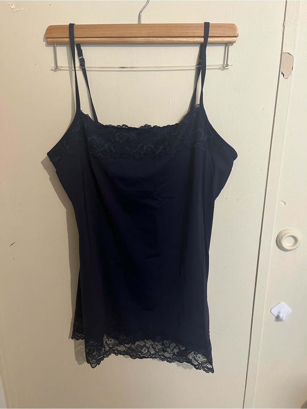 Y2K Navy blue lace cami